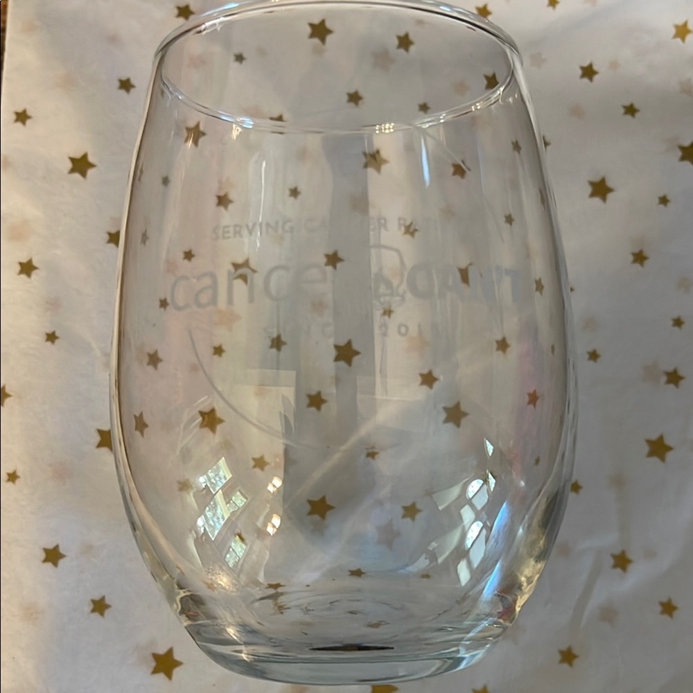 Gold Star Wine Glass
